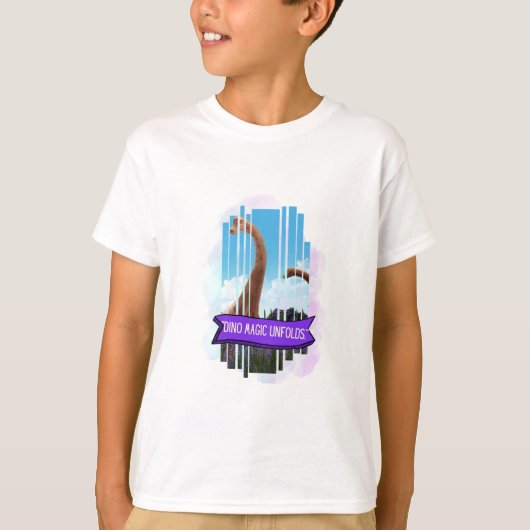 DINOSAURUS ANIMAL CITEERT DESIGN T-SHIRT (Voorkant)