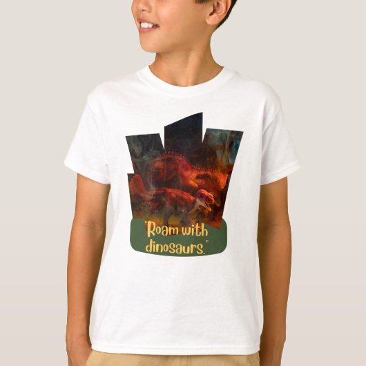 DINOSAURUS ANIMAL CITEERT DESIGN T-SHIRT (Voorkant)