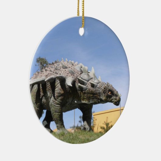 Dinosaurus - Ankylosaurus Dinosaurus in Sucre Boli Keramisch Ornament (Rechts)