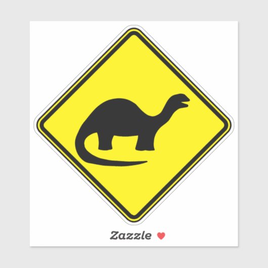 Dinosaurus Art Silhouet Dinosaurus Fan Art Waarsch Sticker (Vel)