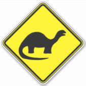 Dinosaurus Art Silhouet Dinosaurus Fan Art Waarsch Sticker (Voorkant)