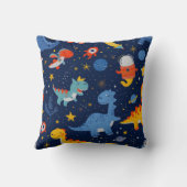Dinosaurus astronauten in de ruimte Kinder jongen Kussen (Achterkant)