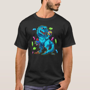 Dinosaurus Autisme Grappige Kinderen Dinosaurus T T-shirt