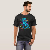 Dinosaurus Autisme Grappige Kinderen Dinosaurus T T-shirt (Voorkant volledig)