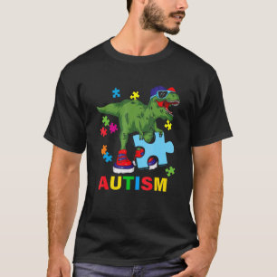 Dinosaurus Autisme Grappige Kinderen T Rex Autisme T-shirt