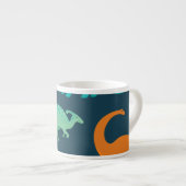 Dinosaurus Avontuur: Kinderen kinderkamer behang Espresso Kop (Voorkant rechts)