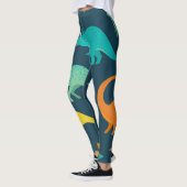 Dinosaurus Avontuur: Kinderen kinderkamer behang Leggings (Links)