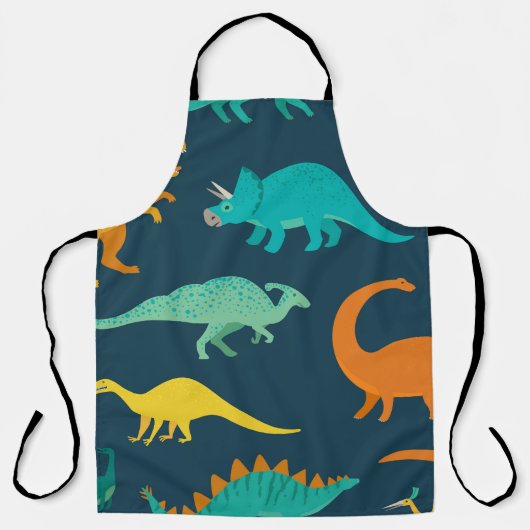 Dinosaurus Avontuur: Kinderen kinderkamer behang Schort (Voorkant)