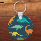 Dinosaurus Avontuur: Kinderen kinderkamer behang Sleutelhanger (Achterkant)