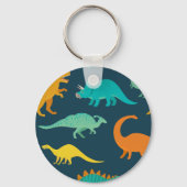 Dinosaurus Avontuur: Kinderen kinderkamer behang Sleutelhanger (Achterkant)