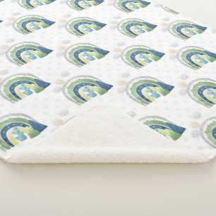 Dinosaurus Baby Boy Sherpa Deken