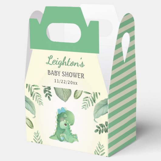 Dinosaurus Baby Jongen Douche Sprinkle Wild Dino P Bedankdoosjes (Geopend)