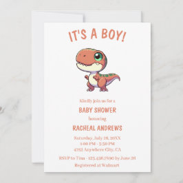 Dinosaurus Baby shower Baby shower Kaart