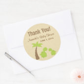 Dinosaurus Baby shower Dank u Stickers (Envelop)