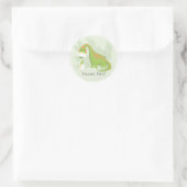 Dinosaurus Baby shower Dank u voor Sticker (Tas)