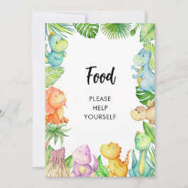 Dinosaurus Baby shower Kaart