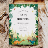Dinosaurus Baby shower Kaart
