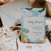 Dinosaurus Baby shower Kaart