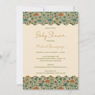 Dinosaurus Baby Shower Kaart