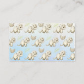 Dinosaurus Baby shower Luier Raffle Enclosure Kaar Informatiekaartje (Achterkant)