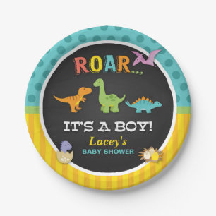 Dinosaurus Baby shower Papier Bord - Custom