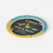 Dinosaurus Baby shower Papier Bord - Custom (Gekanteld)
