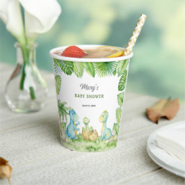 Dinosaurus Baby Shower Papieren Bekers