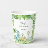 Dinosaurus Baby Shower Papieren Bekers (Voorkant)