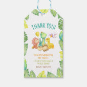 Dinosaurus Baby shower Party Favor Gift Labels Cadeaulabel (Voorkant)