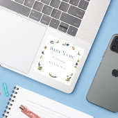 Dinosaurus Baby Shower Stickers | Cute Jongens Fav (Laptop met iPhone)