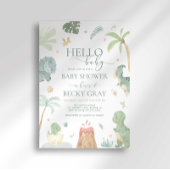 Dinosaurus baby shower uitnodiging