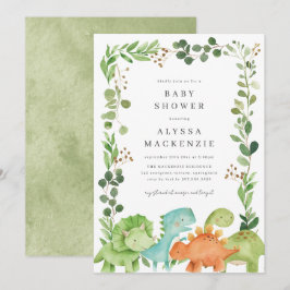 Dinosaurus Baby Shower Uitnodiging