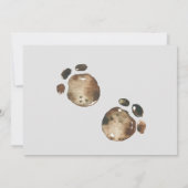 Dinosaurus Baby Shower uitnodiging per post (Achterkant)