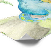 Dinosaurus Baby shower Welkom Poster (Hoek)