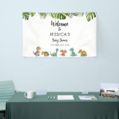 Dinosaurus Baby shower Welkom Spandoek (Beurs)