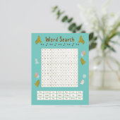 Dinosaurus Baby shower woord zoeken (Staand voorkant)