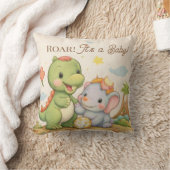 dinosaurus babykussen | kinderkamer decor | brulle kussen (Deken)