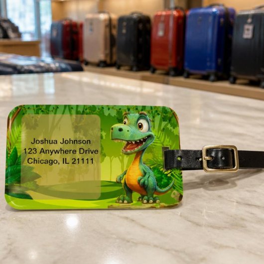 Dinosaurus Bagage Label