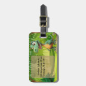 Dinosaurus Bagage Label (Voorkant verticaal)