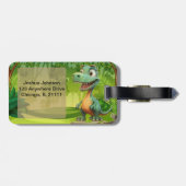 Dinosaurus Bagage Label (Achterkant horizontaal)