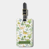 Dinosaurus Bagagelabels (Voorkant verticaal)