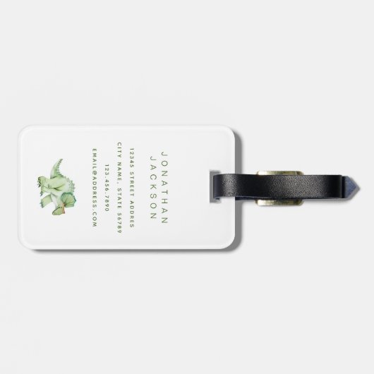 Dinosaurus Bagagelabels (Achterkant horizontaal)