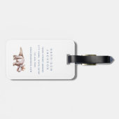 Dinosaurus Bagagelabels (Achterkant horizontaal)