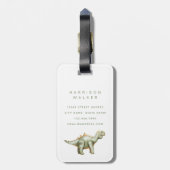 Dinosaurus Bagagelabels (Achterkant verticaal)