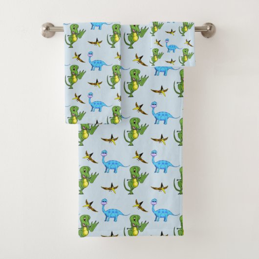 Dinosaurus Bathroom Towel set Bad Handdoek (Insitu)