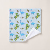 Dinosaurus Bathroom Towel set Bad Handdoek (Wasdoekje)
