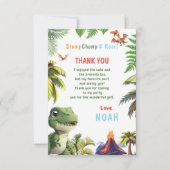 Dinosaurus  bedankkaart (Voorkant)