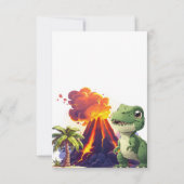 Dinosaurus  bedankkaart (Achterkant)