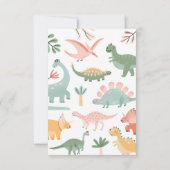 Dinosaurus bedankkaart (Achterkant)