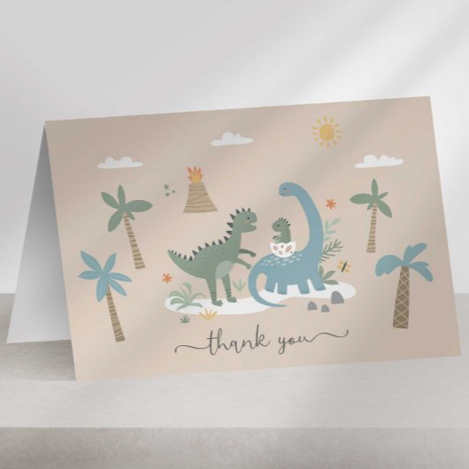 Dinosaurus bedankkaart